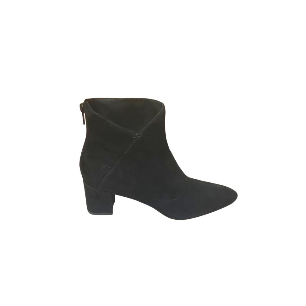 Vince Lora Ankle Booties suede back zipper black size 8.5 - Picture 4 of 12